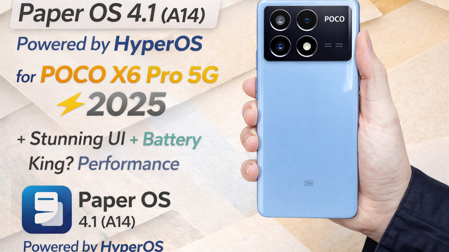 PaperOS 4.1 for Poco X6 Pro 5G